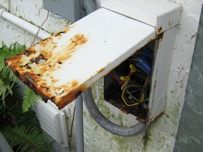 how to remove rust from electrical box|rusted electrical screws.